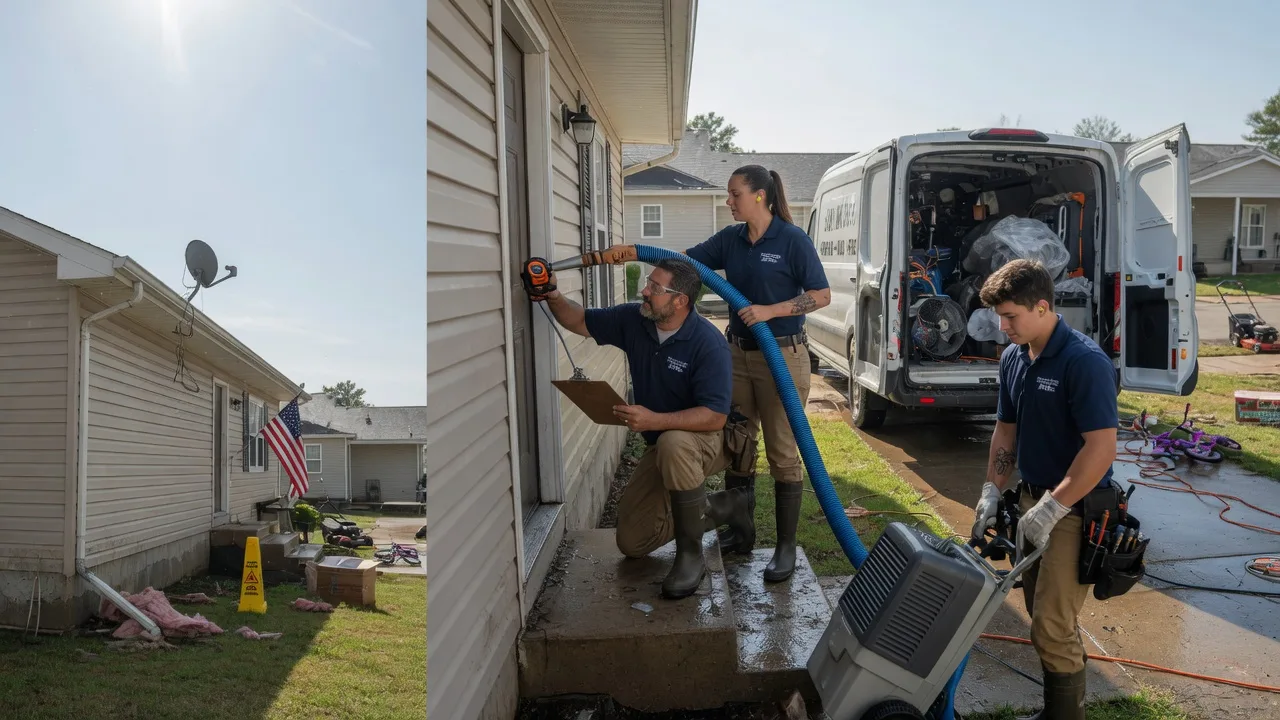 Ceiling Water Damage Restoration in Andover, KS near me